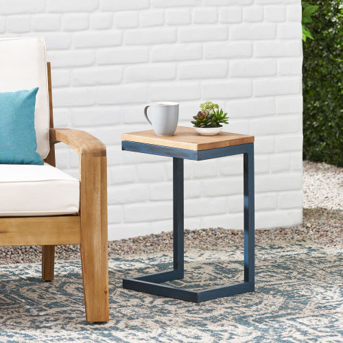 Petite Noir Accent Table