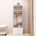 Modular Wood Closet System with Shelves and Drawers
