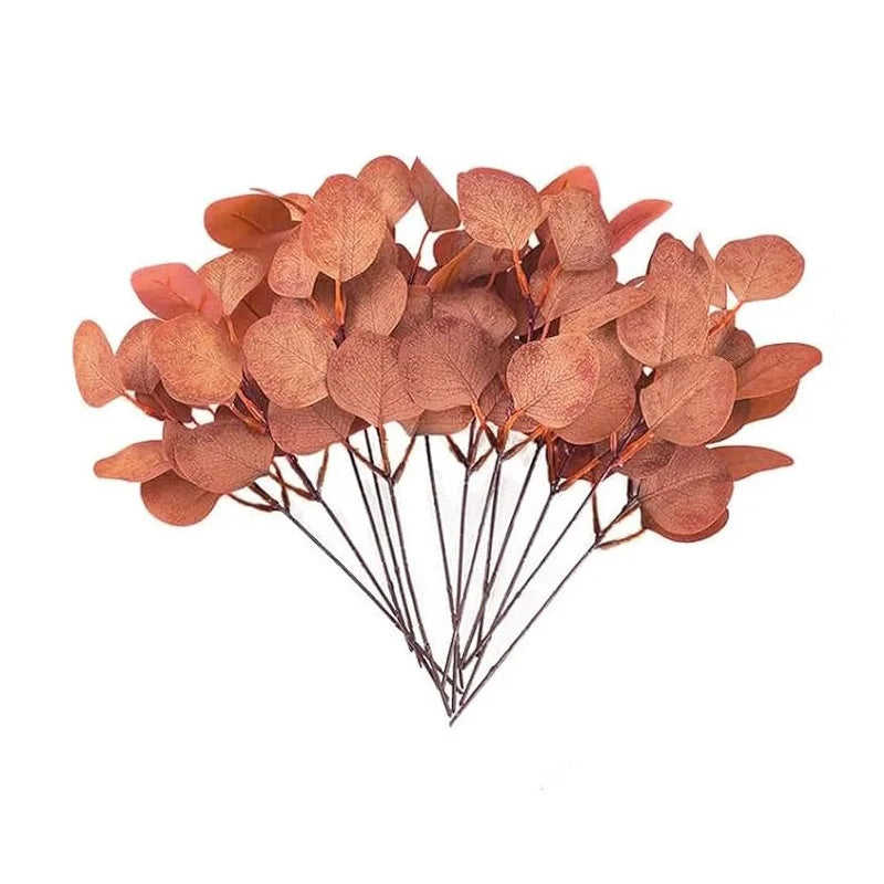 5/10/20Pcs Of Eucalyptus Leaf Stems Green Artificial Plants For Living Room Decoration Bride Wedding Vases Flowers Bouquet Decor